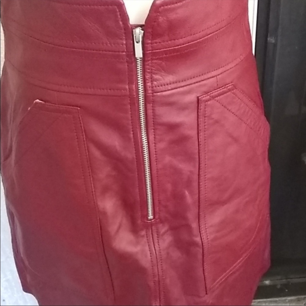 Rebecca Taylor leather skirt . Size 8